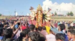 সিলেটে শান্তিপূর্ণভাবে প্রতিমা বিসর্জন 