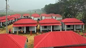 হোমনায় আশ্রয়ণ প্রকল্পের কাজ দ্রুত এগিয়ে চলছে