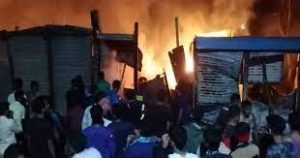 মিরকাদিমে ফার্নিচারের মার্কেটে অগ্নিকান্ডে ব্যাপক ক্ষতি