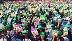 হবিগঞ্জে নতুন বই বিতরণ উৎসব