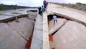 বরিশালে দ্রুত গতিতে চলছে ৩২৮ কোটি টাকা ব্যয়ে বেড়িবাঁধ ও ওয়াকওয়ের নির্মাণ কাজ